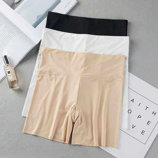 Anti-wardrobe Malfunction Pants Belly Contracting Female Seamless Ice Silk